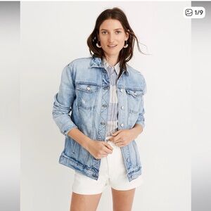 Madewell Vintage Fade Denim Trucker Jacket
